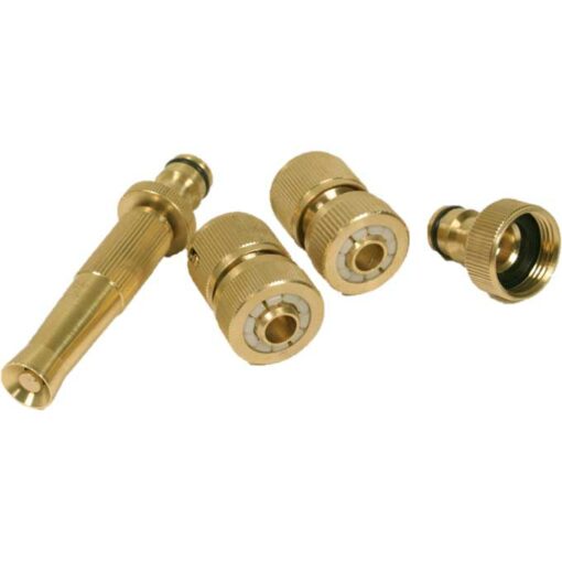Brass hose accessories set