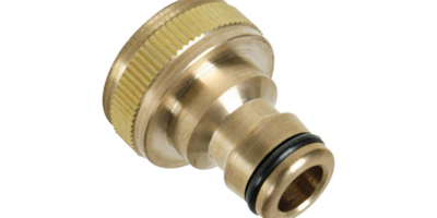 Brass tap connector three quarter inch bsp