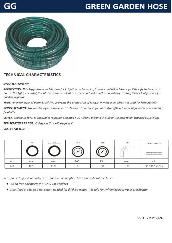 Specification Sheet