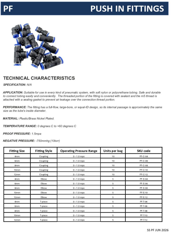 Specification Sheet